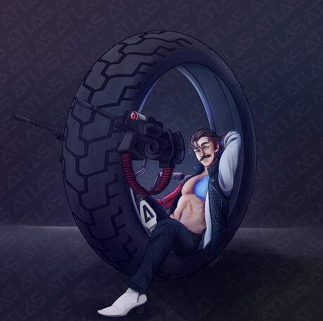 Rhys Borderlands Pinup